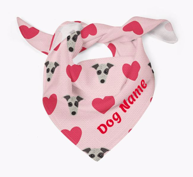 'Heart Pattern' - Personalized {breedFullName} Bandana